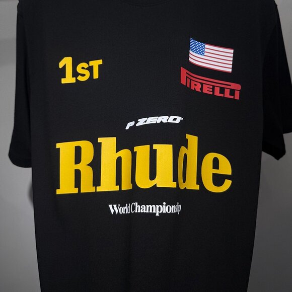 Rhude World Champ Black T-Shirt - Picture 4 of 6